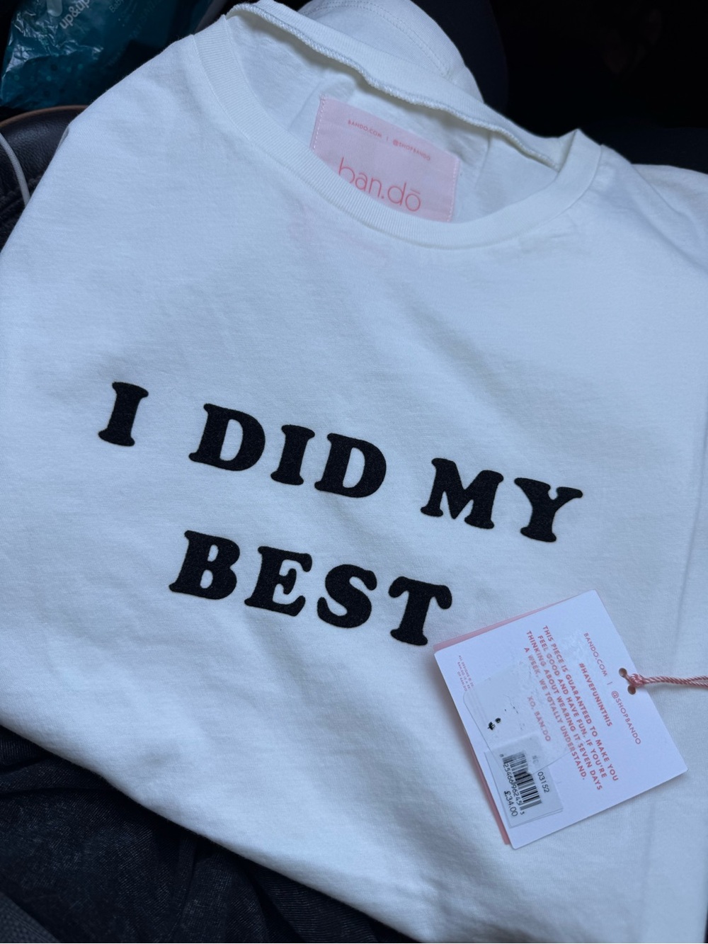 ban.do 'I Did My Best' White Graphic Tee